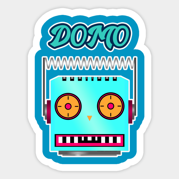 Domo (Green) Sticker by Vandalay Industries